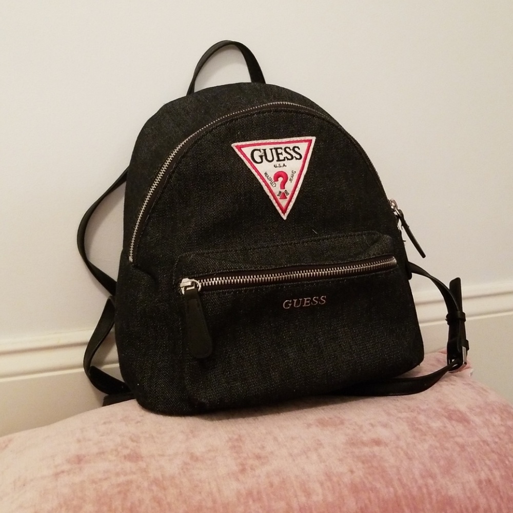 Guess denim mini backpack